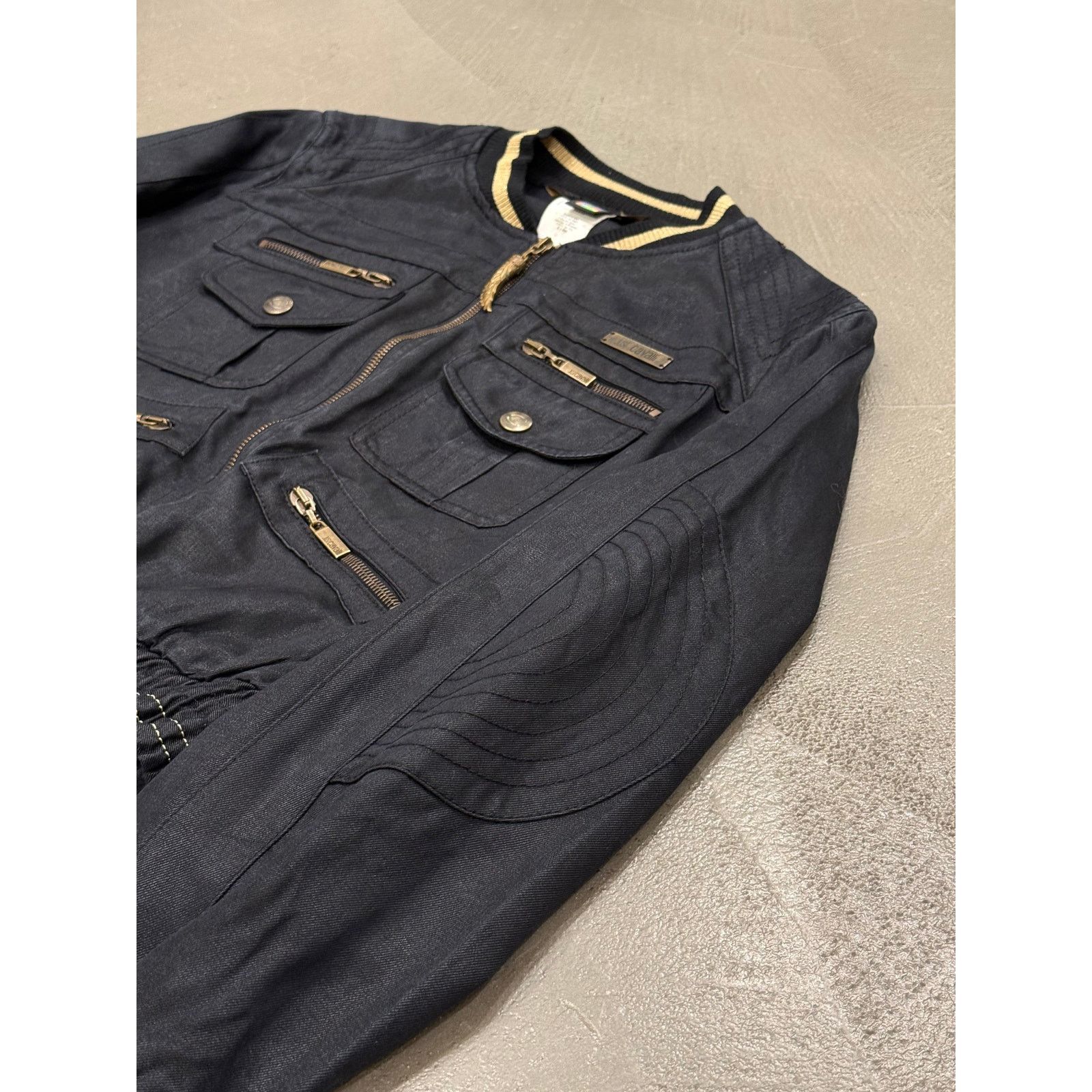 Roberto Cavalli A/W 2008 Roberto Cavalli waxed cargo bomber jacket Size US S / EU 44-46 / 1 - 4 Thumbnail