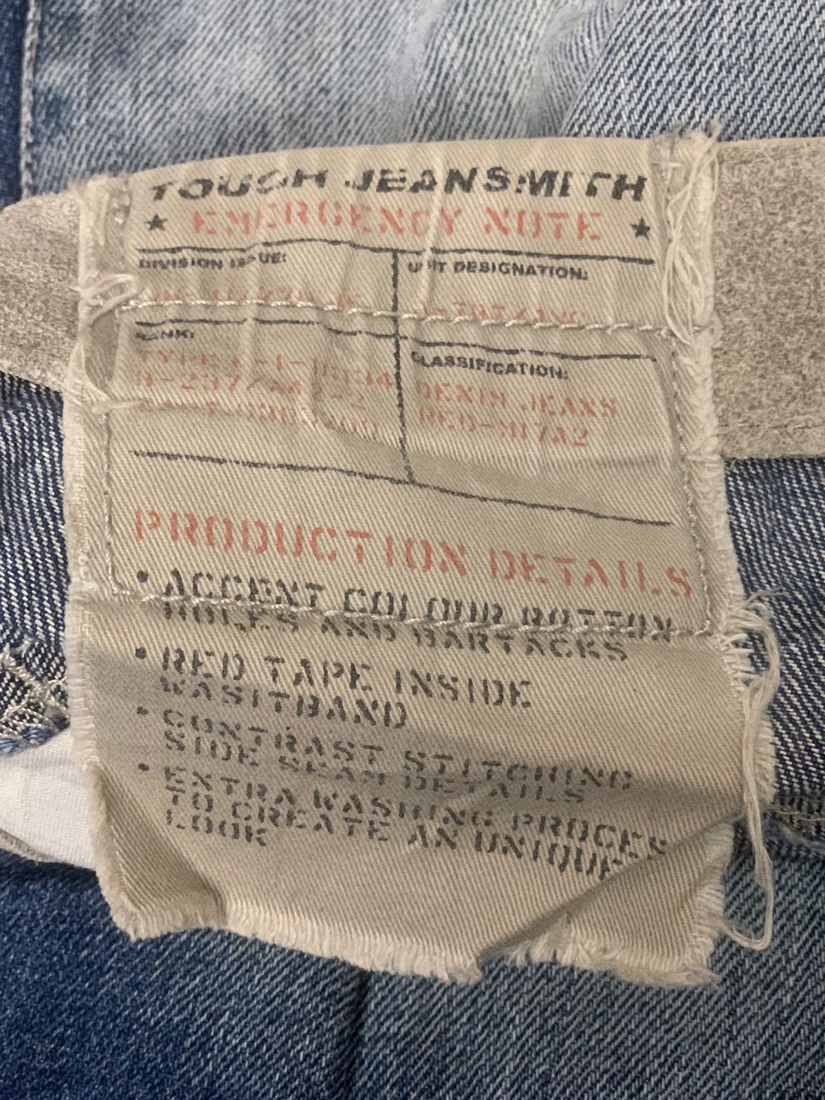 Japanese Brand Rare Design Tough Jeansmith Denim Size US 34 / EU 50 - 4 Thumbnail