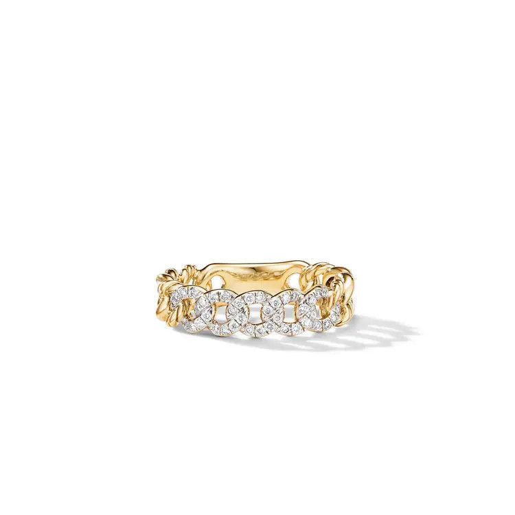 David Yurman o1s1wg111025 R16350D /Size 9 /Curb Link Band Ring in Golden Size ONE SIZE - 2 Thumbnail