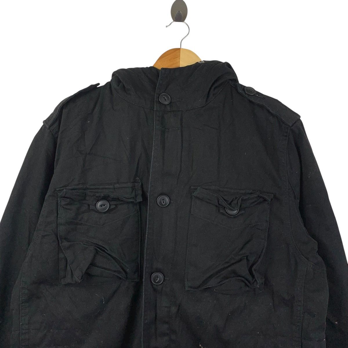 Levi's Vintage LEVI’S RED TAB Black Hooded Field Jacket Size US L / EU 52-54 / 3 - 2 Thumbnail