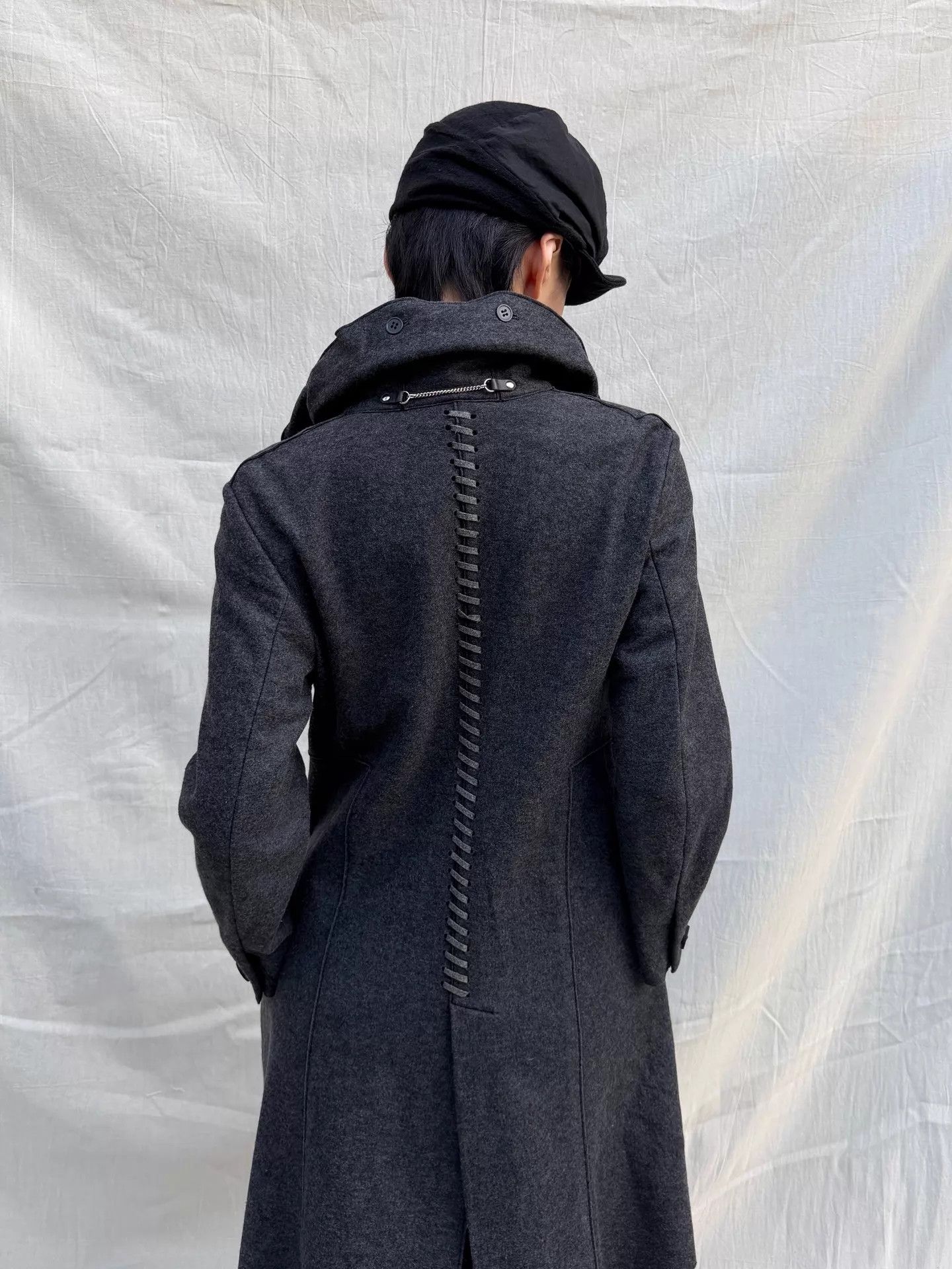 Marithe + Francois Girbaud MFG Vintage Detachable Fur Collar Wool Blend Long Coat S Size S / US 4 / IT 40 - 9 Thumbnail