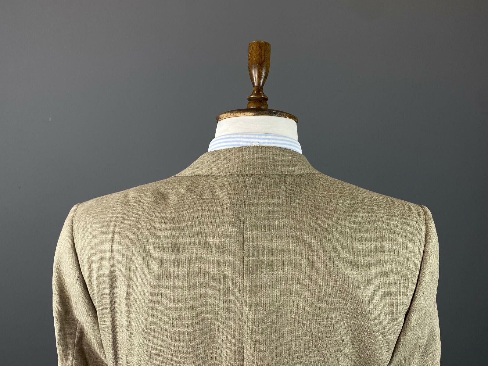 Designer Hangartner Zurich Beige Wool Blazer Jacket Size 52 Size US M / EU 48-50 / 2 - 7 Thumbnail