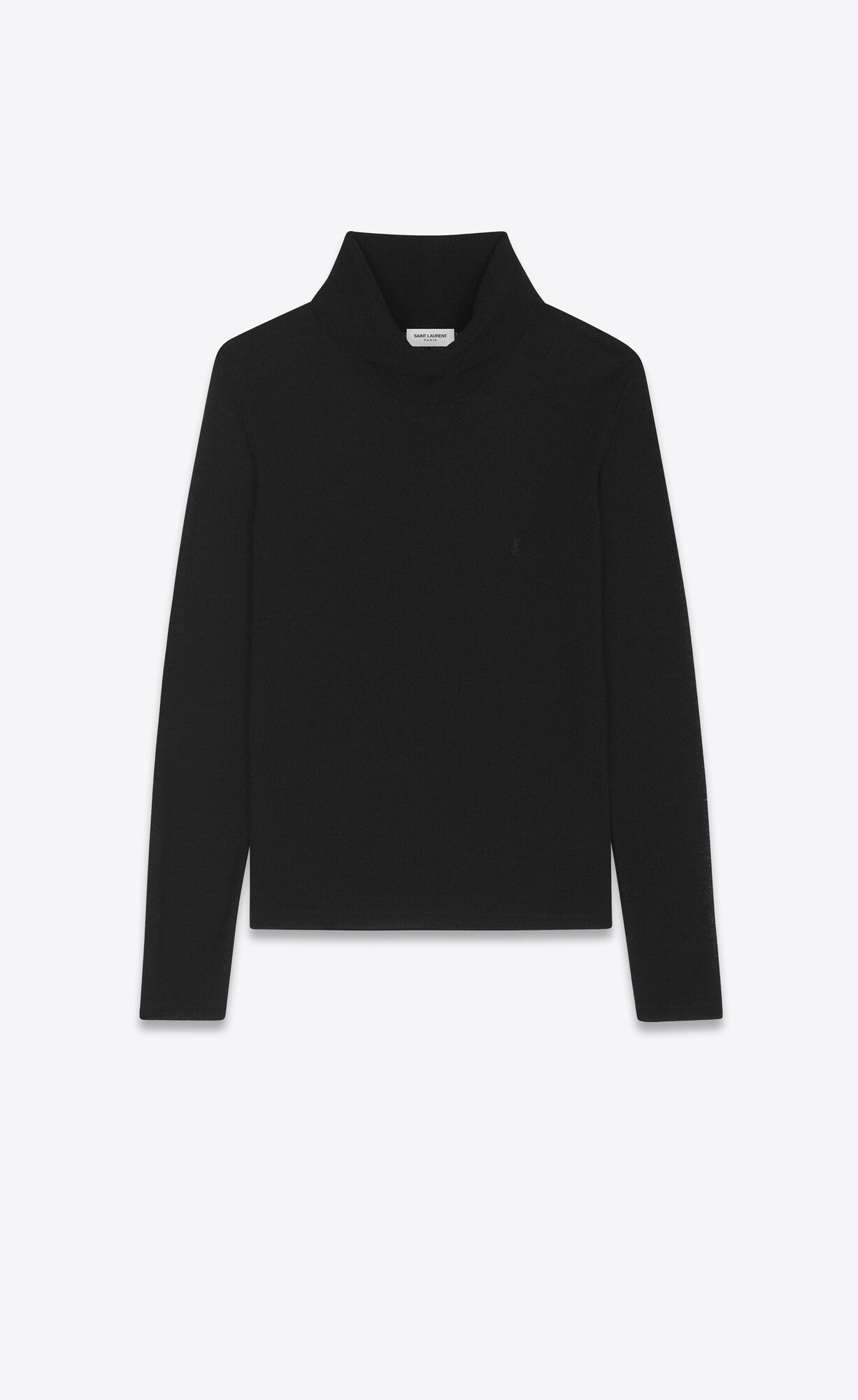 Saint Laurent Paris o1bcso1str1124 Cassandre Turtleneck in Black Size L / US 10 / IT 46 - 1 Thumbnail