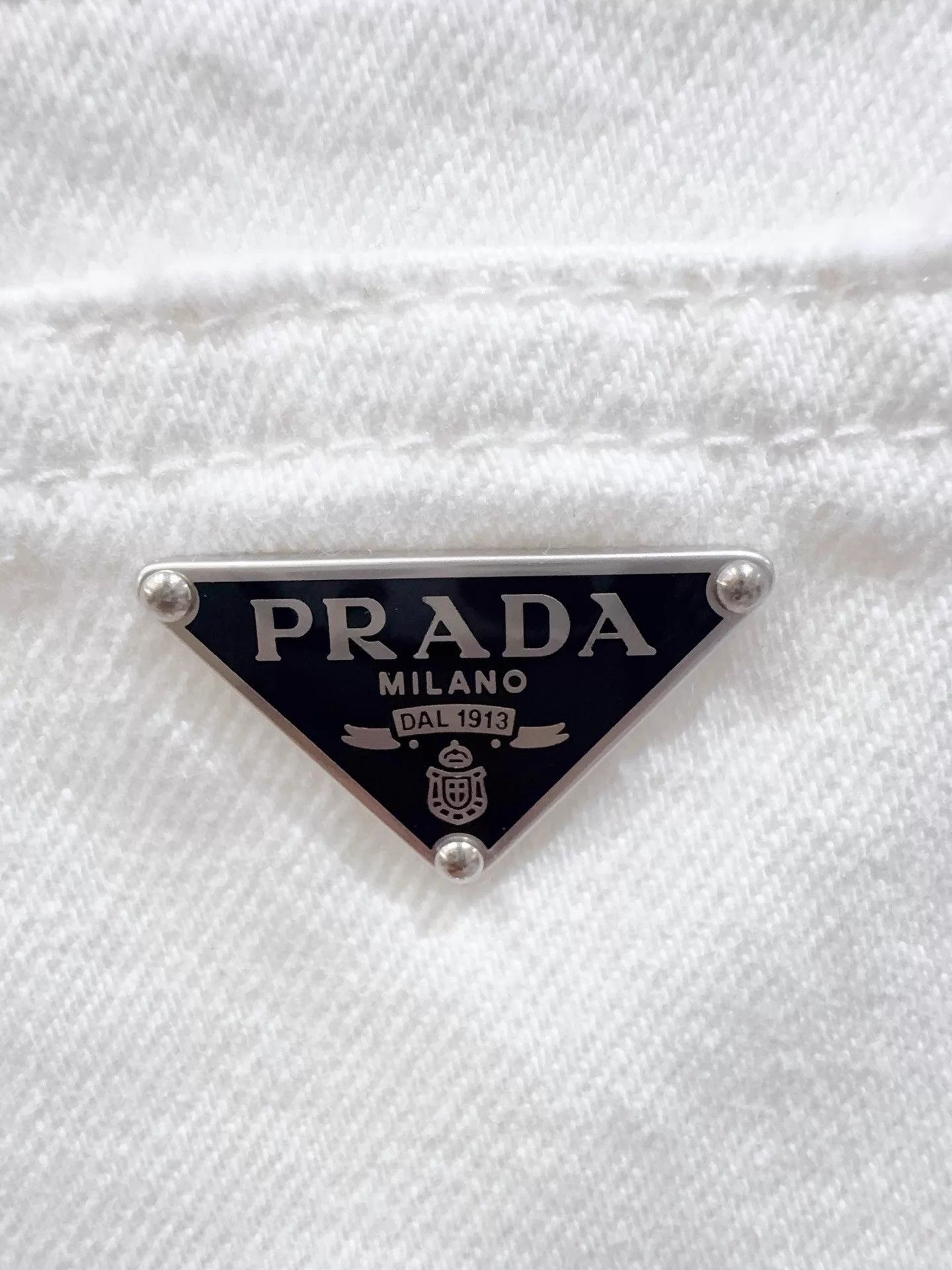 Prada Prada Enamel Triangle Logo Pinafore Dress Size 27" / US 4 / IT 40 - 3 Thumbnail