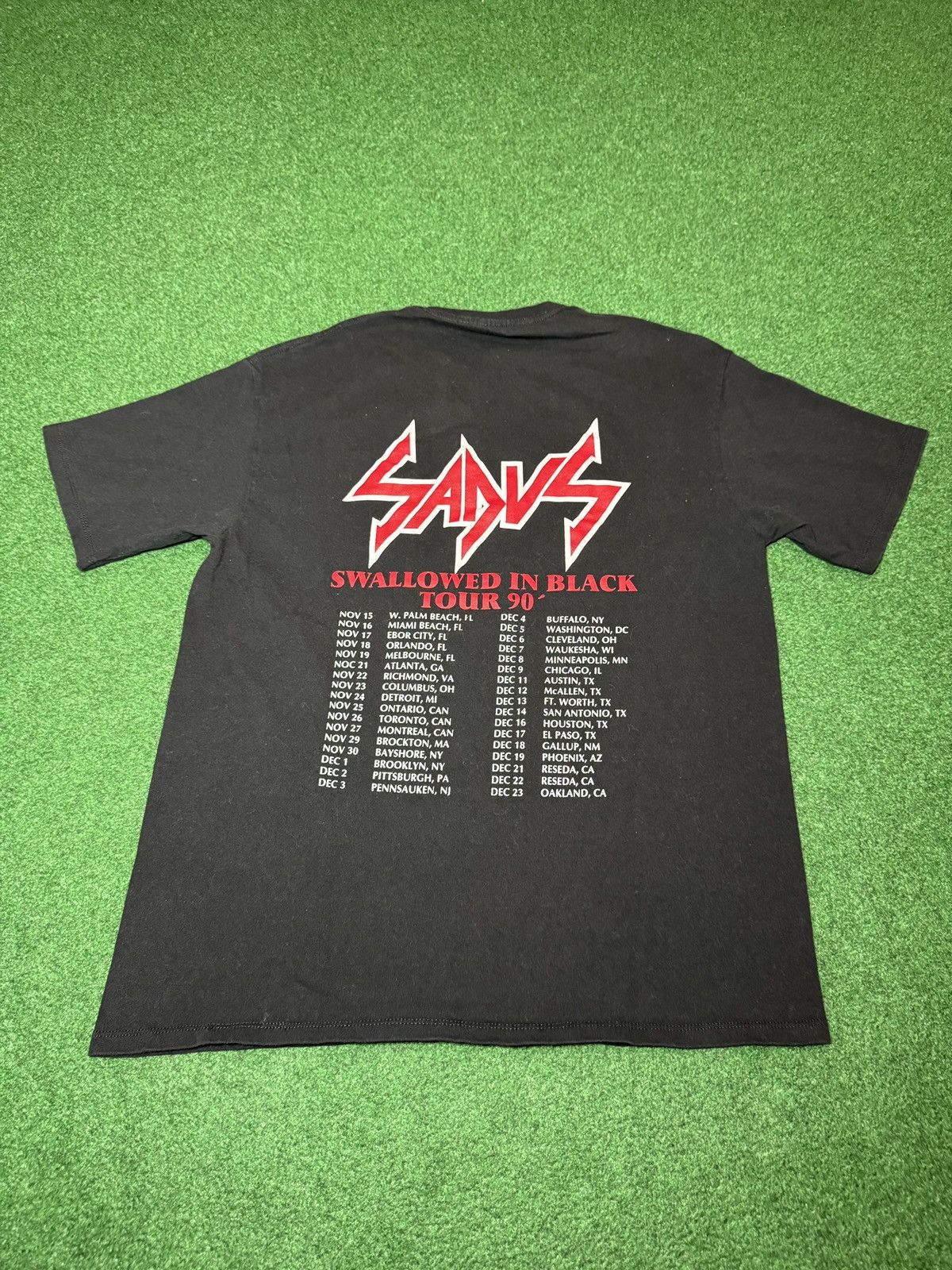 Band Tees Vintage Sadus Thrash Death Metal 80s 90s Band Large T Shirt Size US L / EU 52-54 / 3 - 3 Thumbnail
