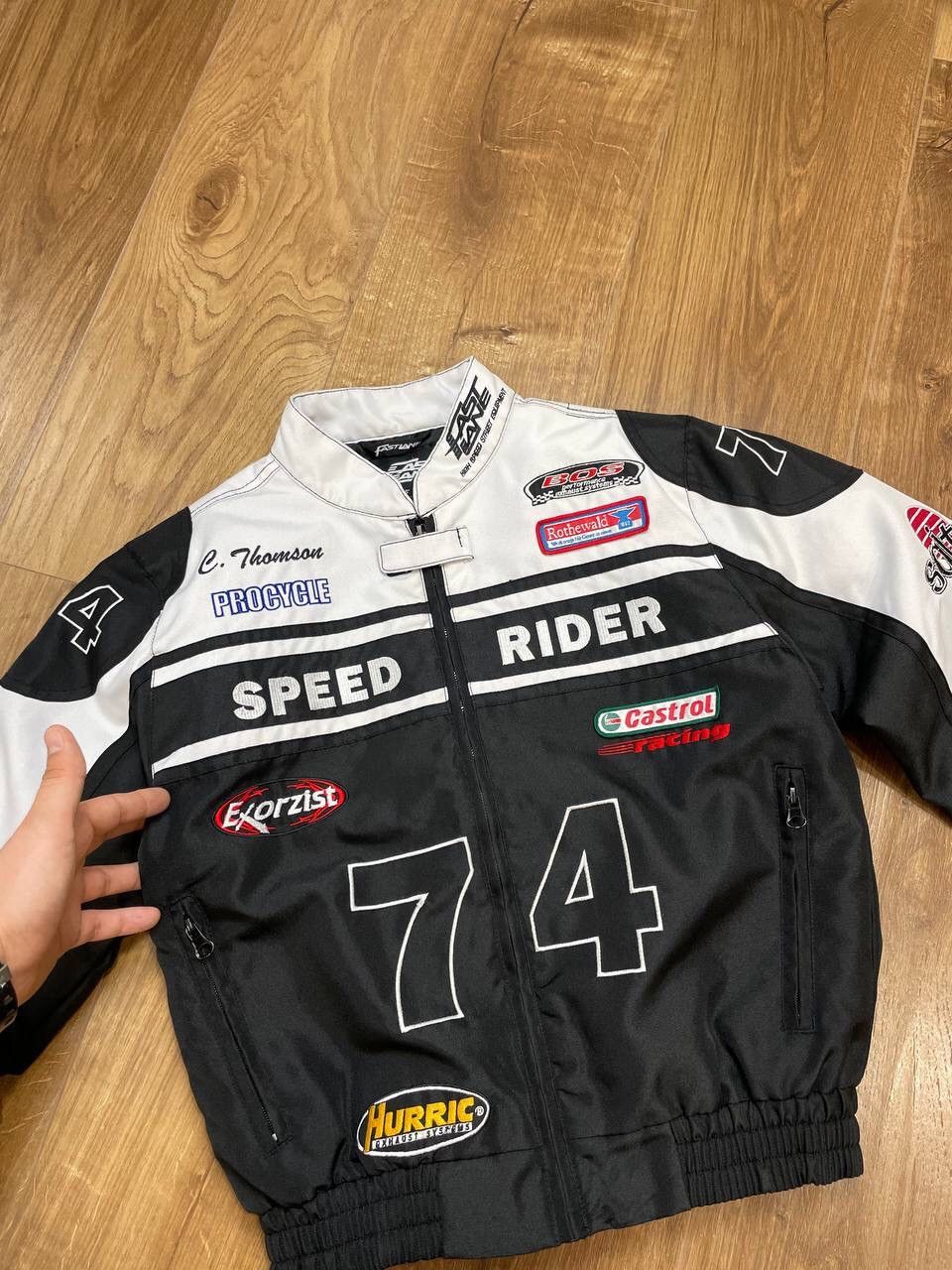 Vintage Vintage Y2K 74 Speed Rider Bridgestone Racing Jacket Bomber Size US XS / EU 42 / 0 - 10 Thumbnail