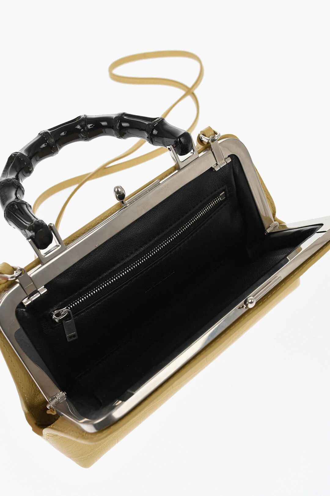 Jil Sander og1mm0626 Size: OS / Printed Leather Goji Handbag in Yellow Size ONE SIZE - 5 Thumbnail