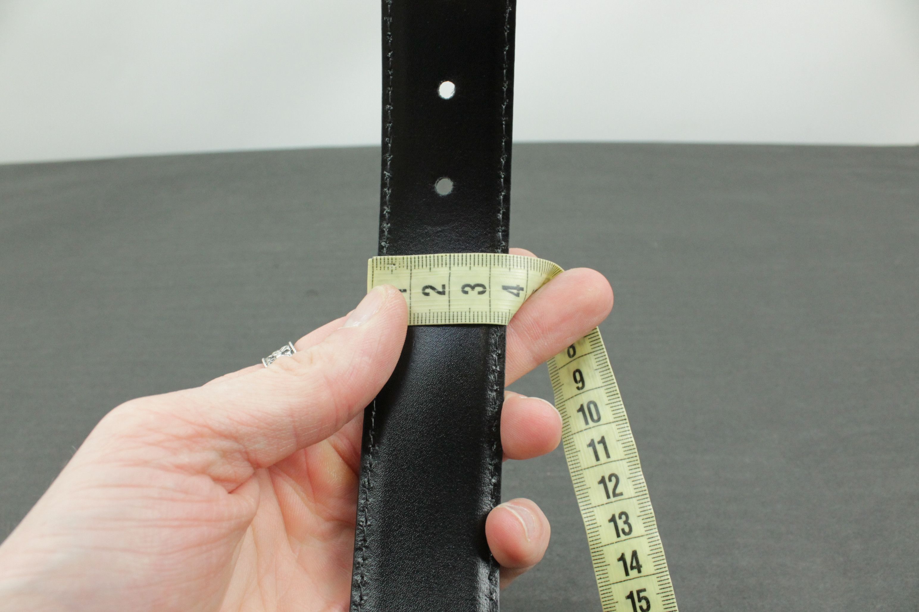 Designer × Joop! JOOP! Quilted Coll. Black Leatrher Belt 3.5cm Size 34 - 7 Thumbnail