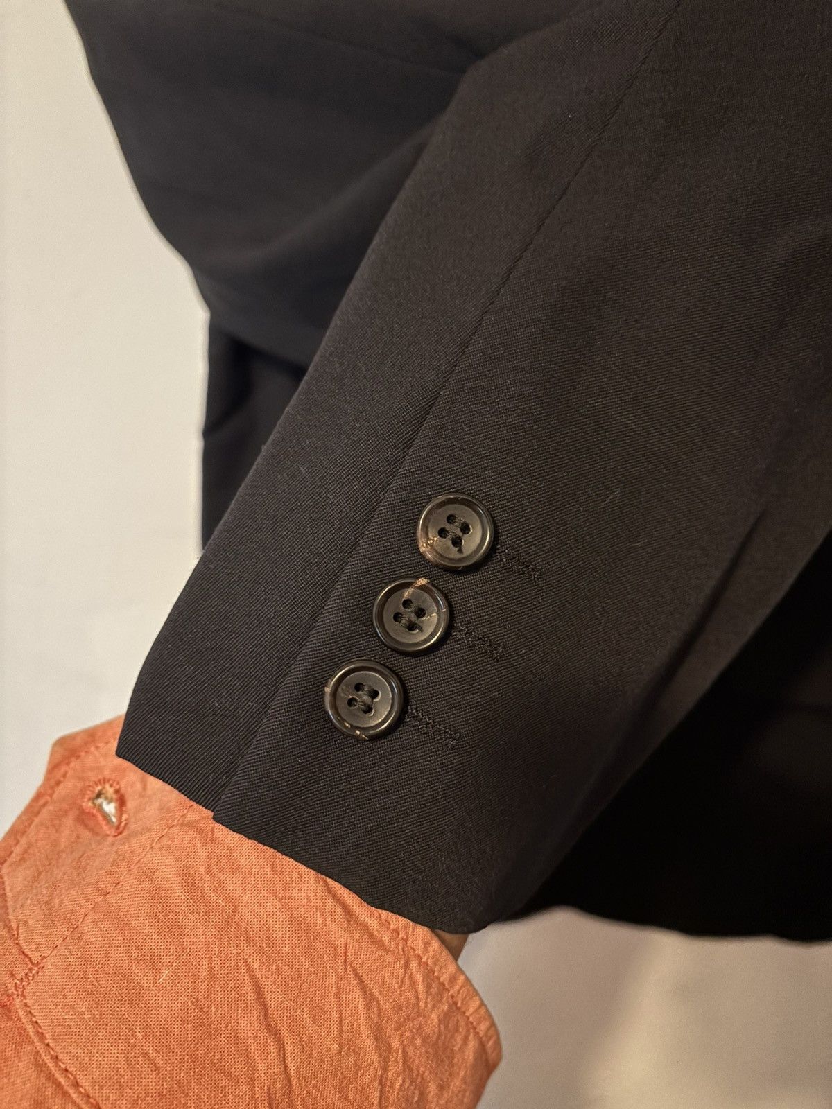 Comme des Garcons Homme Plus COMME DES GARCONS HOMME PLUS NAVY DOUBLE BREASTED BLAZER Size 42L - 4 Thumbnail