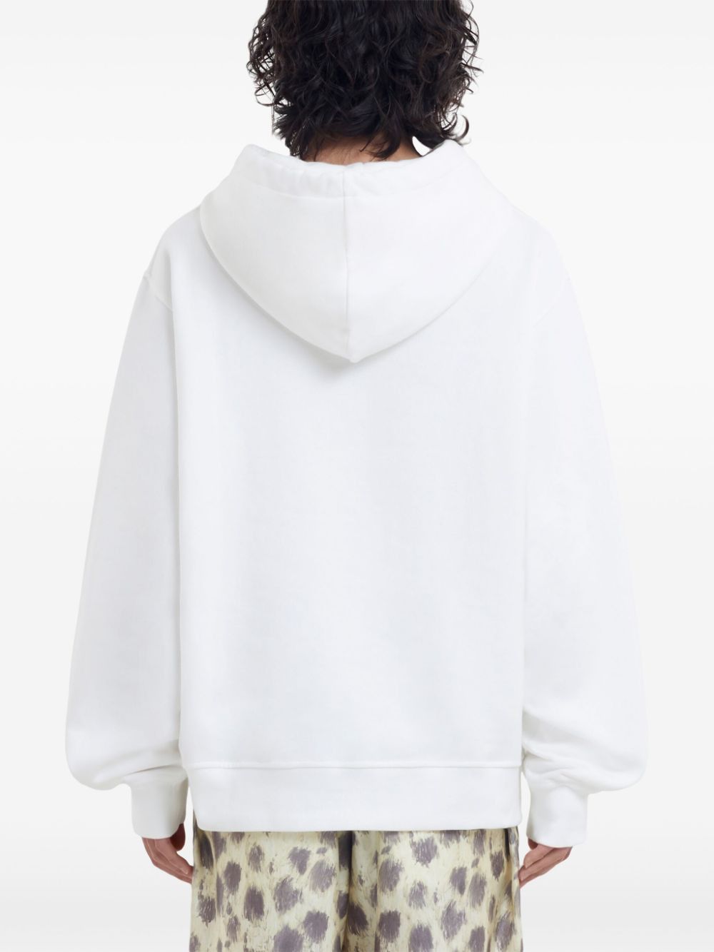 Marni o1h1sh11224 Cotton Hooded Sweatshirt in Black/White Size US XL / EU 56 / 4 - 5 Thumbnail
