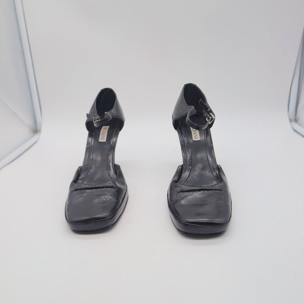 Alfani Alfani Plesantine Sz 8.5 Black Leather Women's Heels Vintag Size US 8.5 / IT 38.5 - 2 Thumbnail