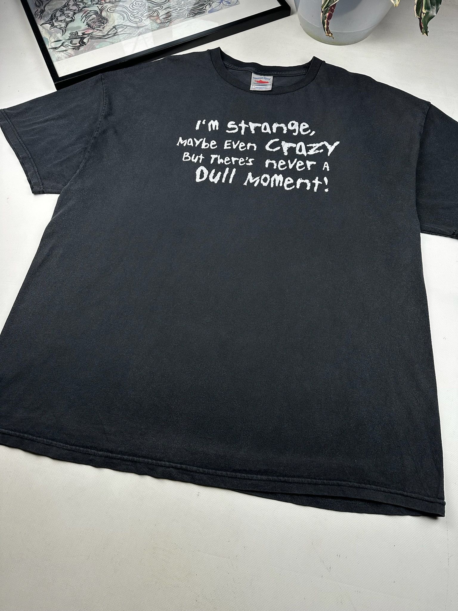 Vintage Vintage Y2K ADULT Humor Tee 90s I'm strange CrazY Size US XXL / EU 58 / 5 - 4 Thumbnail