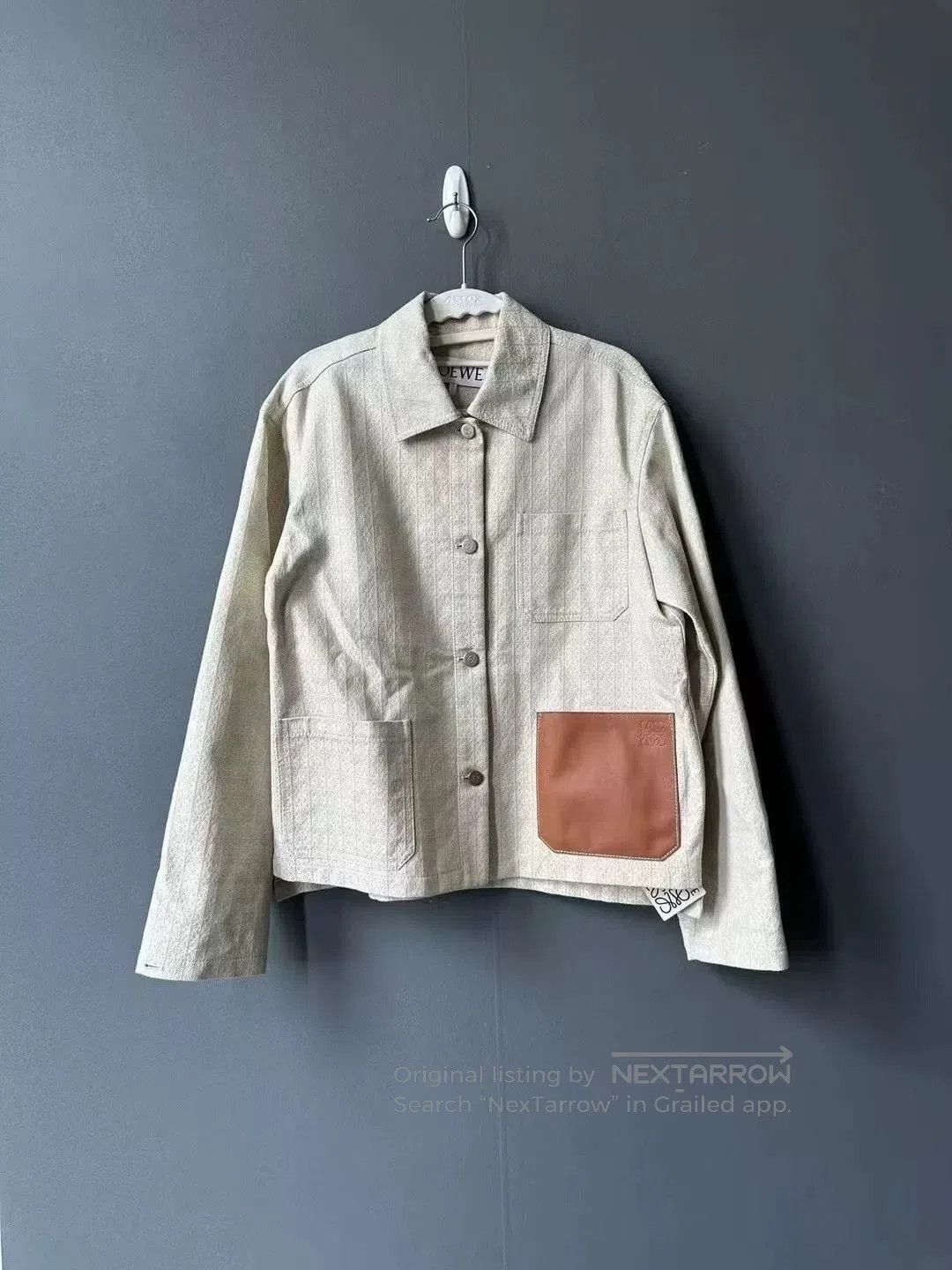 Loewe loewe printed jacket with leather tag. Size US L / EU 52-54 / 3 - 1 Thumbnail