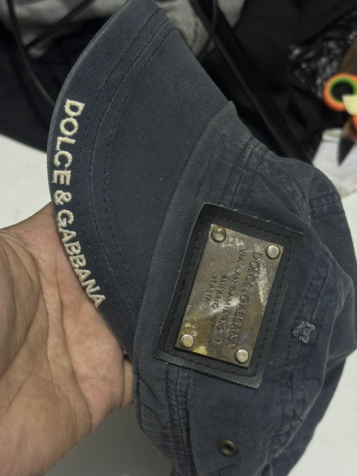 Dolce & Gabbana Commando Hats Distressed Dolce Gabbana Size ONE SIZE - 6 Thumbnail