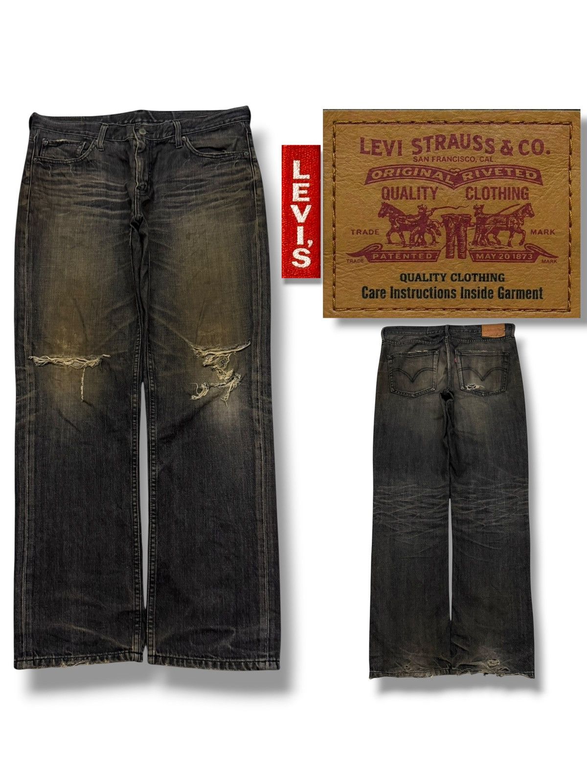 Levi's Vintage 00s Levi’s 532 Denim Jeans Japan Market | W36 Size US 36 / EU 52 - 1 Thumbnail