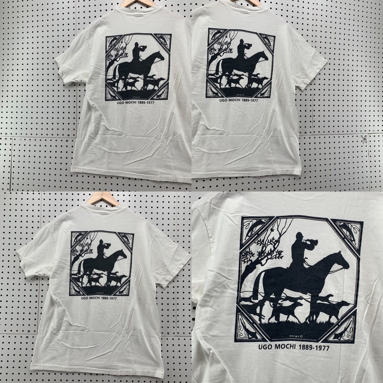 Vintage VINTAGE UGO Mochi Shirt White Single Stitch Artist TEE Adult Large 21x28.5 Size US L / EU 52-54 / 3 - 10 Thumbnail