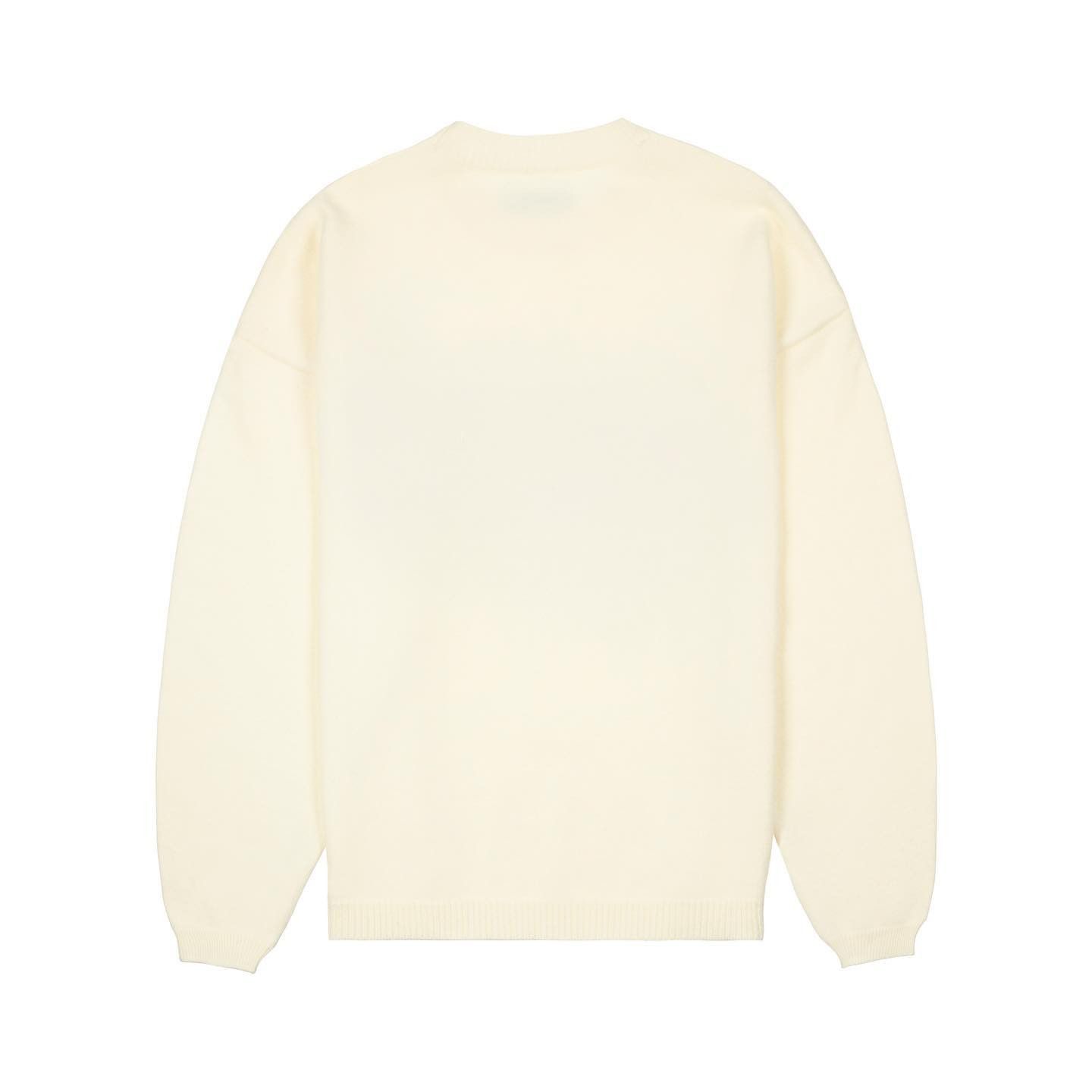 Designer 💚 2021 Omanko Hieroglyph White Knit X-Large NEW Size US XL / EU 56 / 4 - 2 Thumbnail