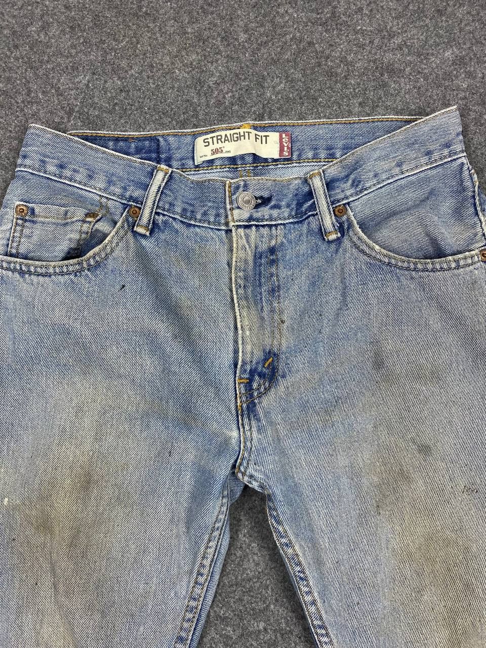 Levi's vintage levis 505 straight fit dirty denim nice design Size US 32 / EU 48 - 7 Thumbnail