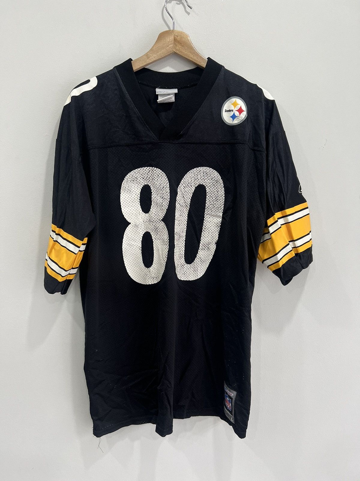Reebok Steelers Pittsburgh Burress Football nfl jersey y2k Size US L / EU 52-54 / 3 - 1 Thumbnail