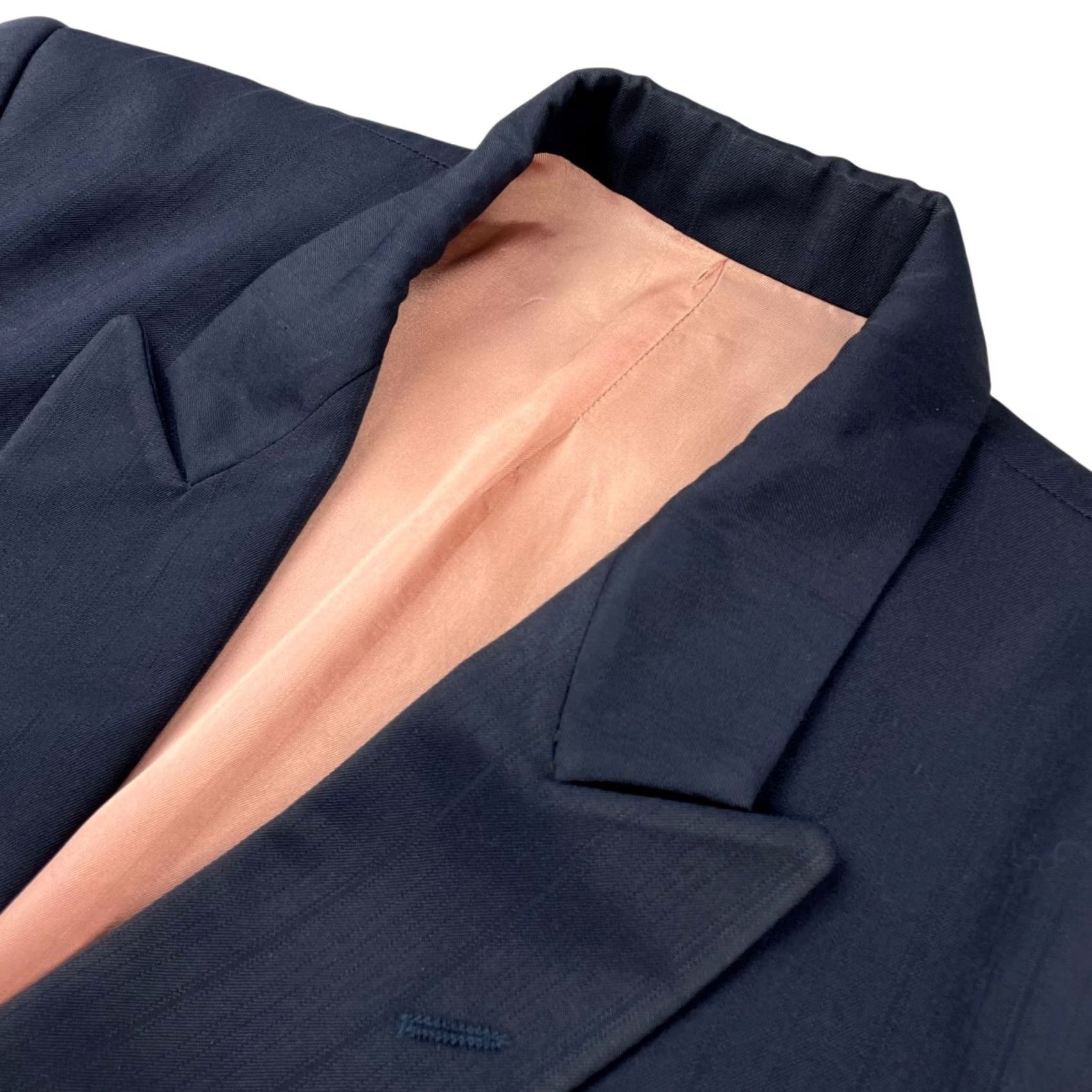 Pierre Cardin VINTAGE Pierre Cardin Men's Blazer 42 Short Wool Double-Breasted Navy Blue 4-Button Notch Lapel Size US 42 / EU 58 - 2 Thumbnail