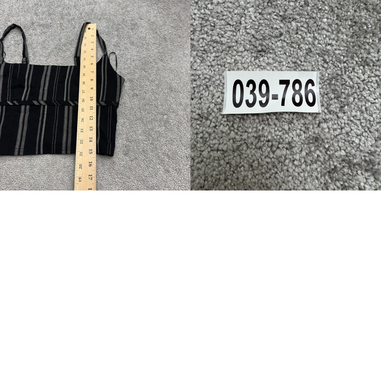 Urban Outfitters Urban Outfitters Tank Top Women's Cropped Striped Black White Sleeveless Spaghetti Strap Zip Back Size S Size S / US 4 / IT 40 - 8 Thumbnail