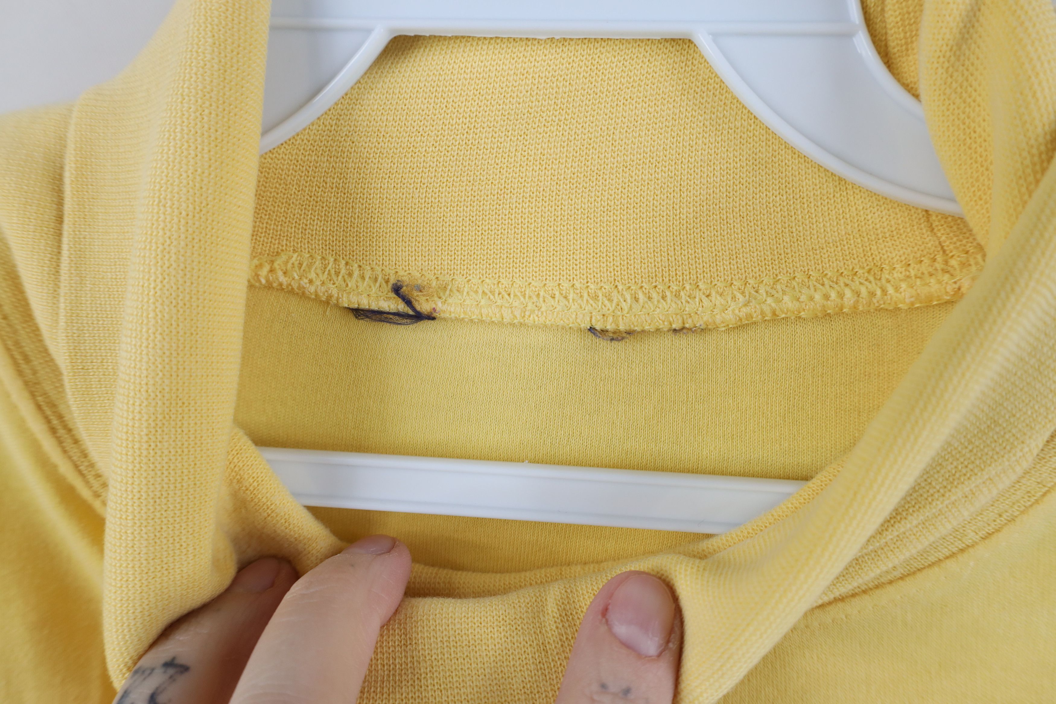 Brooks Brothers Vintage 90s Brook Brothers Turtleneck T-Shirt Yellow Cotton Size US L / EU 52-54 / 3 - 5 Thumbnail
