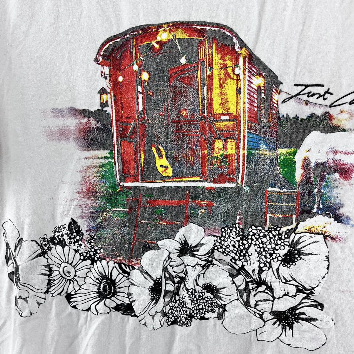 Just Cavalli Vintage Just Cavalli T-Shirt Big Logo White Size XXL Size US XXL / EU 58 / 5 - 5 Thumbnail