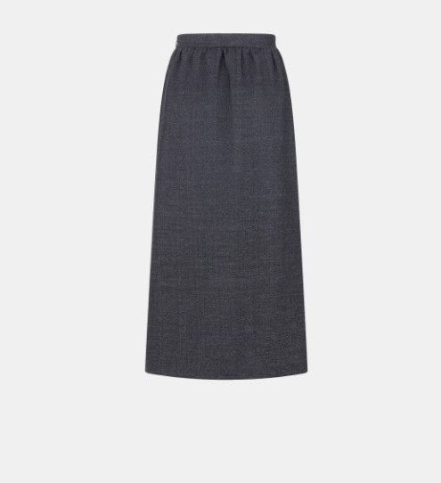 Dior o1w1db11124 Lurex Jupe Db-Bourette in Grey Size 27" / US 4 / IT 40 - 2 Thumbnail