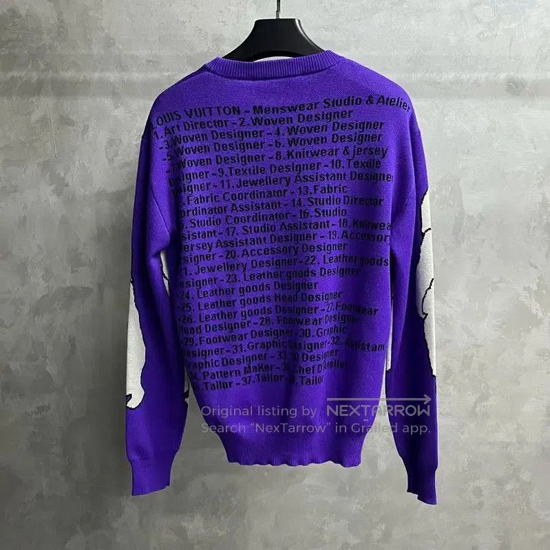 Louis Vuitton Louis Vuitton Purple Wool Women's Sweater . Size S / US 4 / IT 40 - 2 Thumbnail
