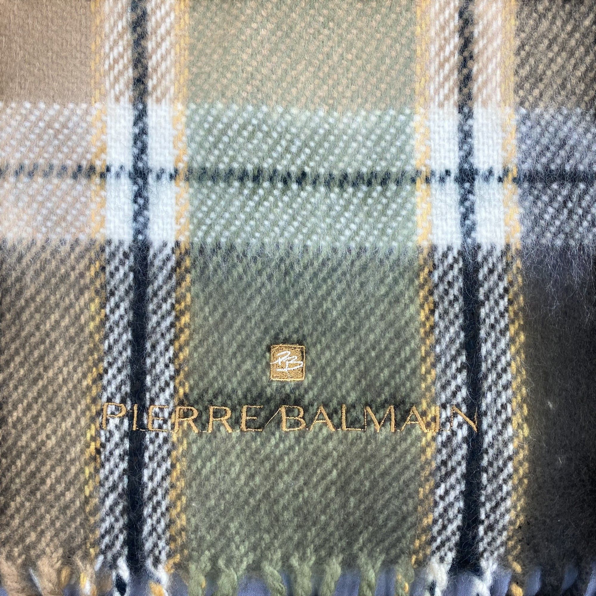 Pierre Balmain Vintage Pierre Balmain Scarf Muffler Wool Stole Wrap Scarves Size ONE SIZE - 5 Thumbnail