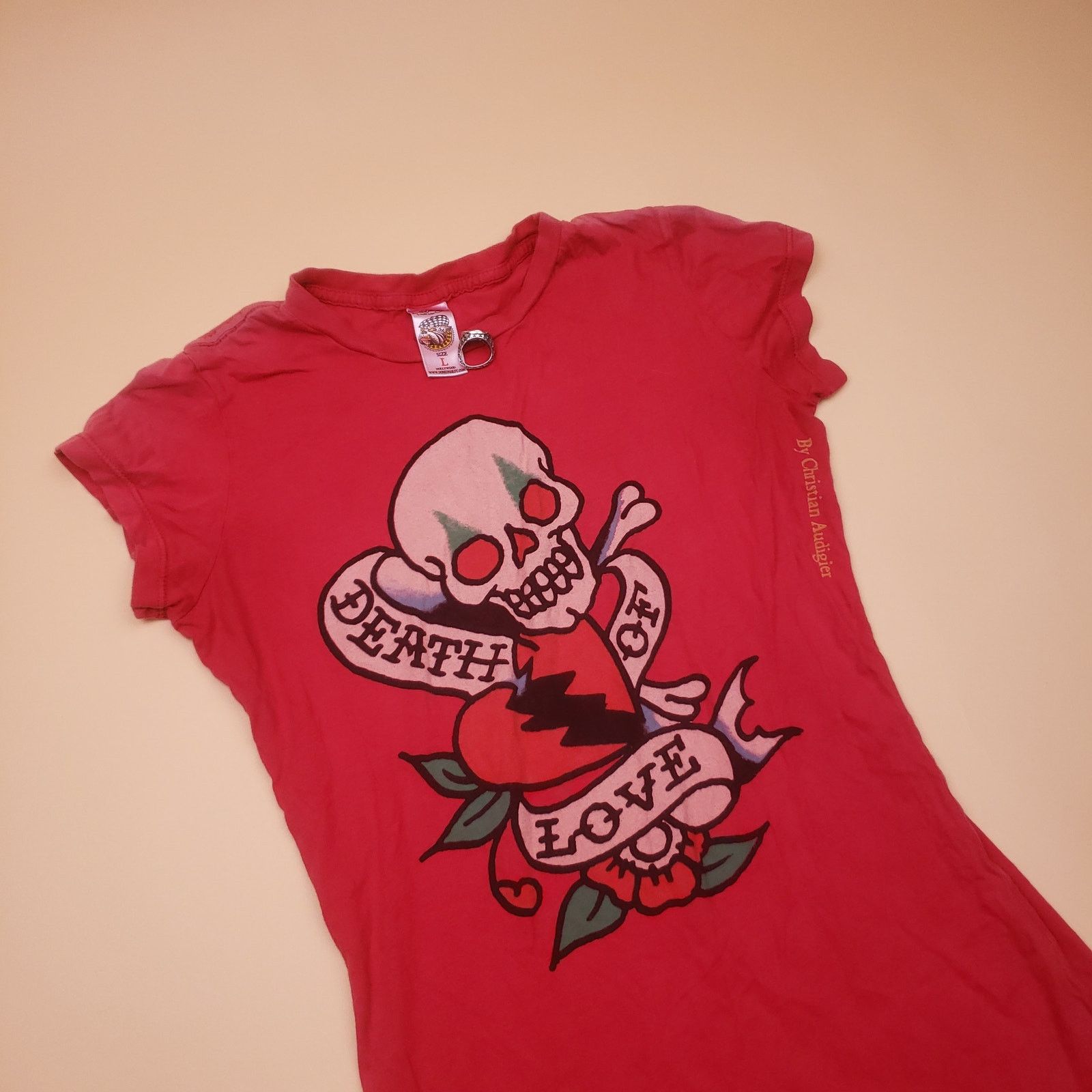 Ed Hardy Vintage y2k Ed Hardy T Shirt Dress Womens Christian Audigier Size L / US 10 / IT 46 - 8 Thumbnail