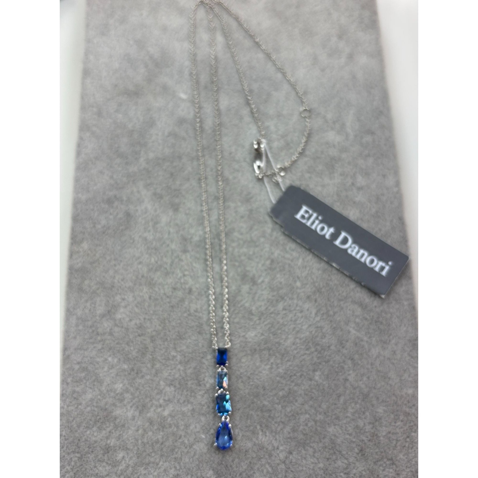 Other Blue Cubic Zirconia Sapphire Drop Pendant Elliot Danori Size ONE SIZE - 3 Thumbnail