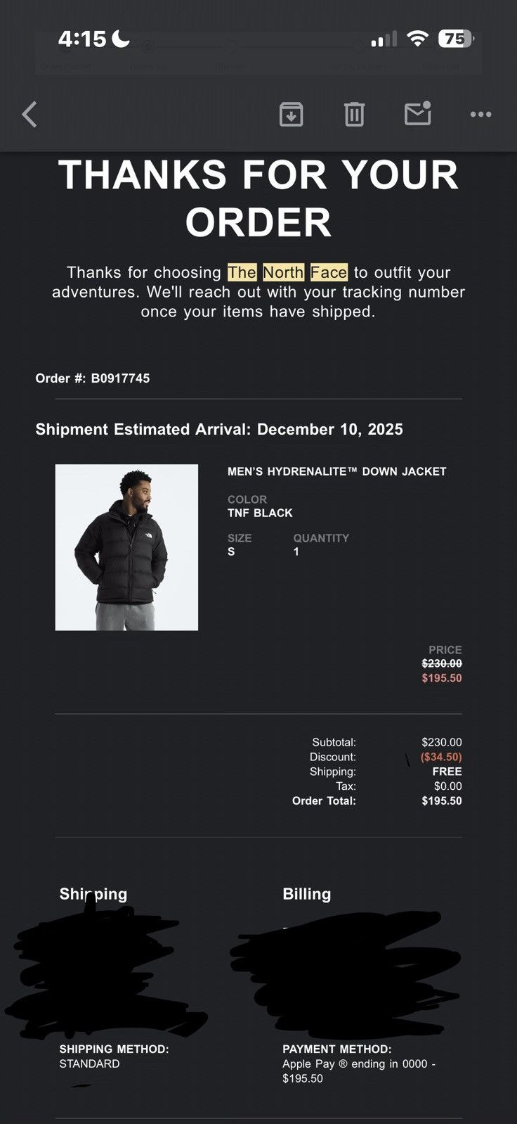 The North Face MEN'S HYDRENALITE™ DOWN JACKET Size US S / EU 44-46 / 1 - 11 Thumbnail