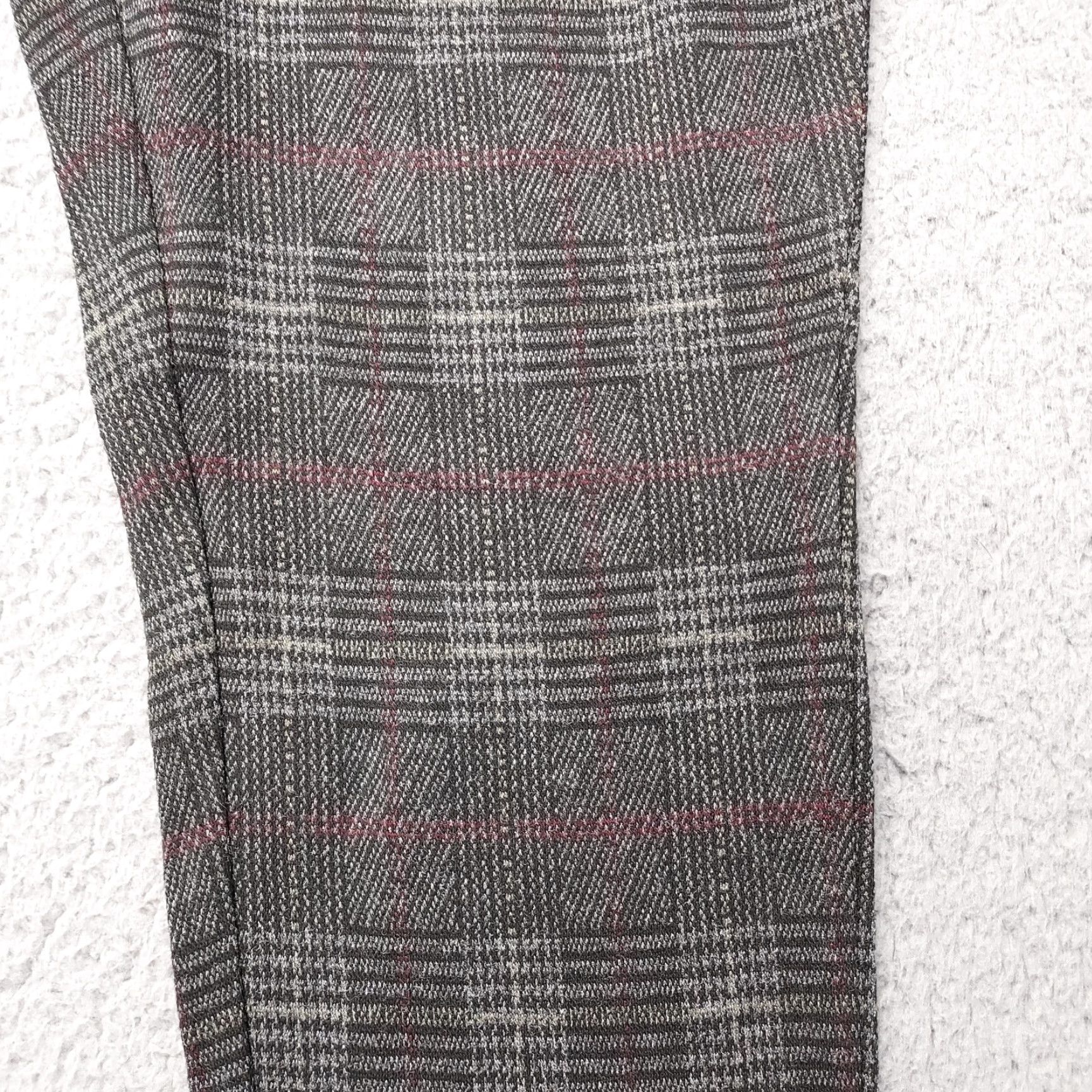Vintage Tahari Women M Plaid High Waisted Leggings Pull On Pants Ankle Length Skinny Leg Style, Regular Fit, Cruise City Bohemian Preppy Size 32" / US 10 / IT 46 - 4 Thumbnail