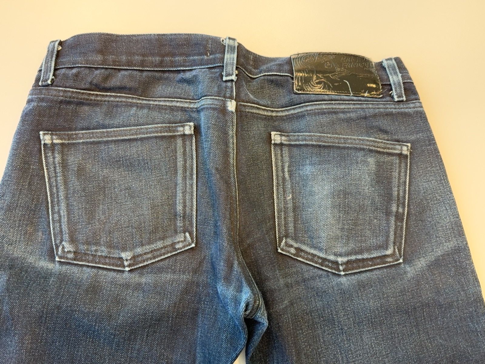 Naked & Famous Selvedge x Umi ink coated, perfectly worn patina Size US 33 - 9 Thumbnail