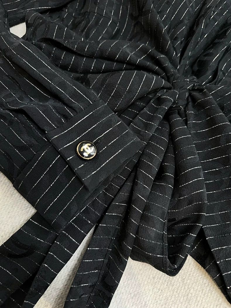 Chanel Chanel 23p spring and summer black dark double C fine glit Size XS / US 0-2 / IT 36-38 - 4 Thumbnail