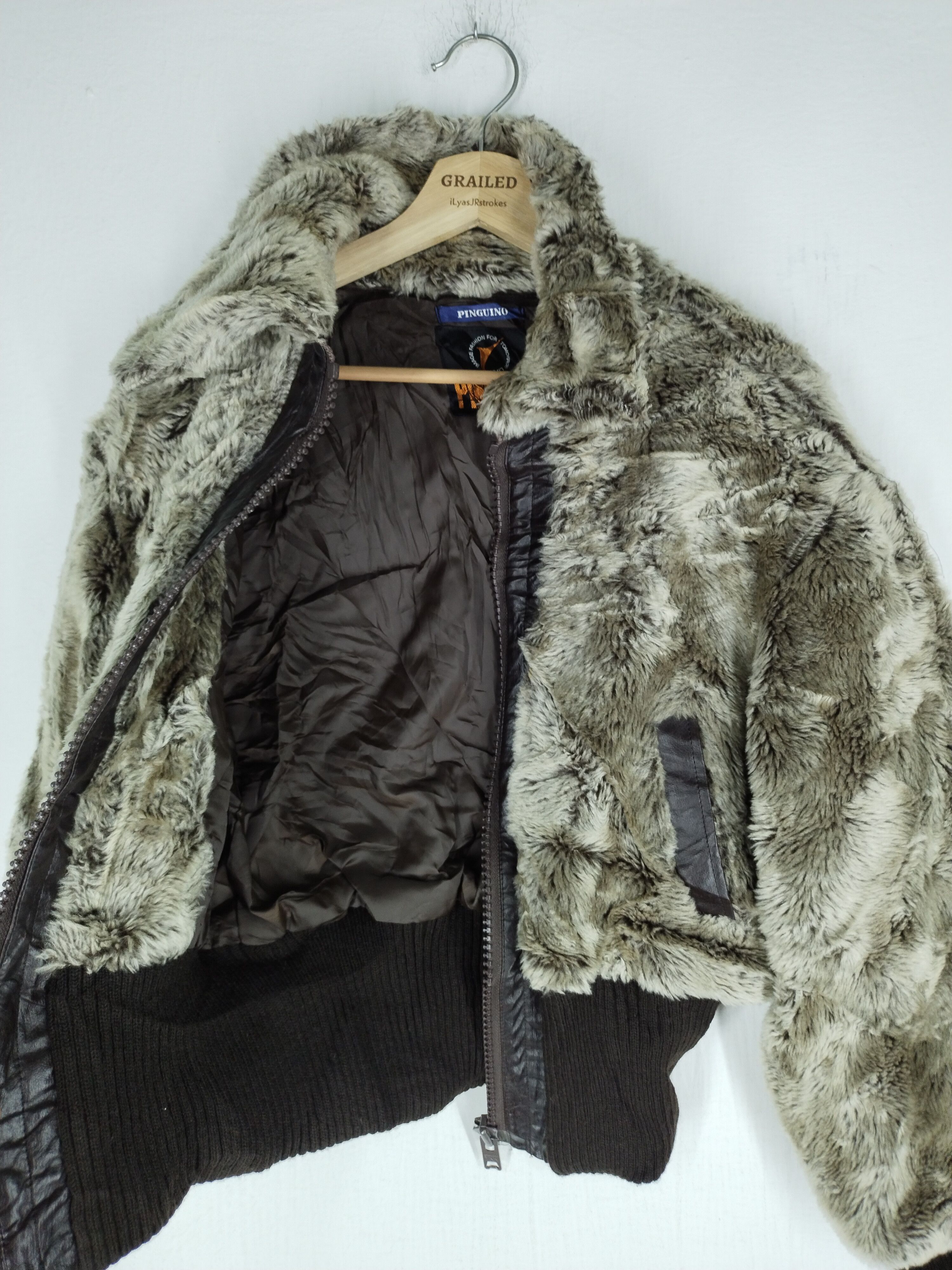 Other 🔥 Vtg Beautiful Faux Fur Coat Pinguino Coat Size M / US 6-8 / IT 42-44 - 9 Thumbnail