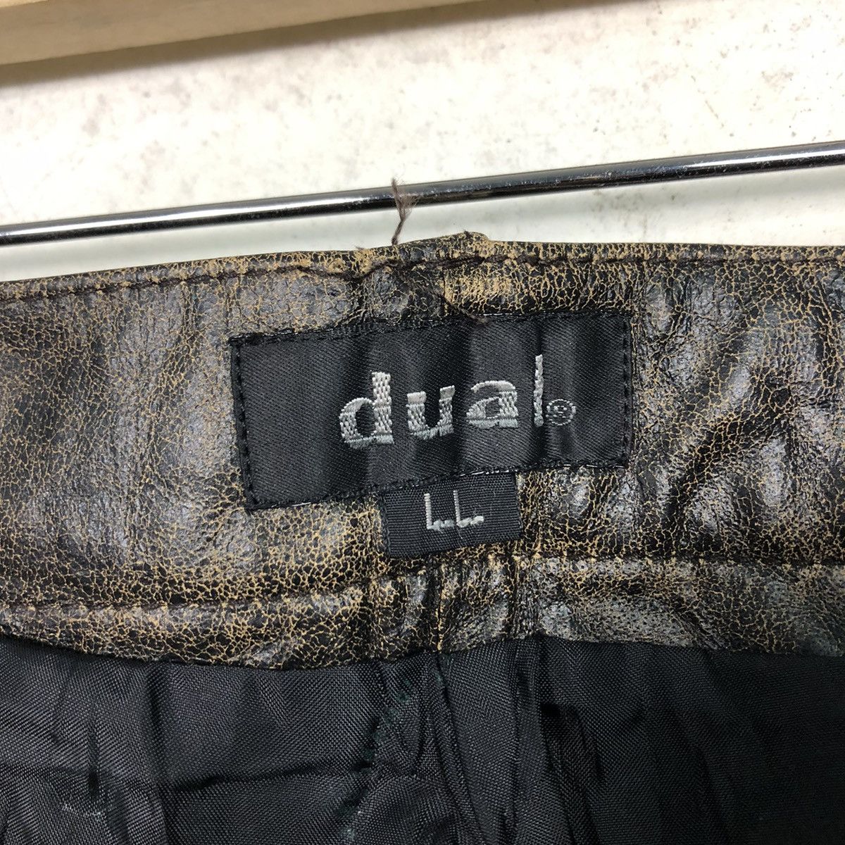 Japanese Brand 📌Vintage Biker Racing Leather Pants Dual Issey Miyake Size US 32 / EU 48 - 19 Thumbnail