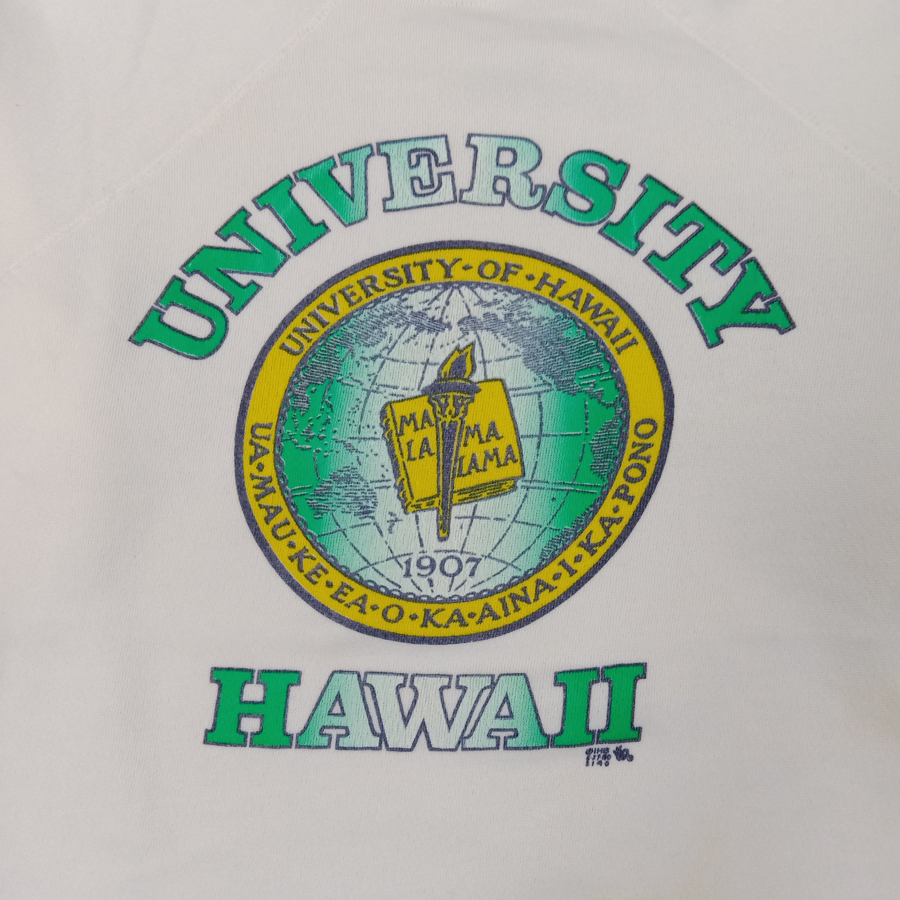 Vintage Vintage 90's University Of Hawai Promotion Sweatshirt C245N2 Size US M / EU 48-50 / 2 - 2 Thumbnail