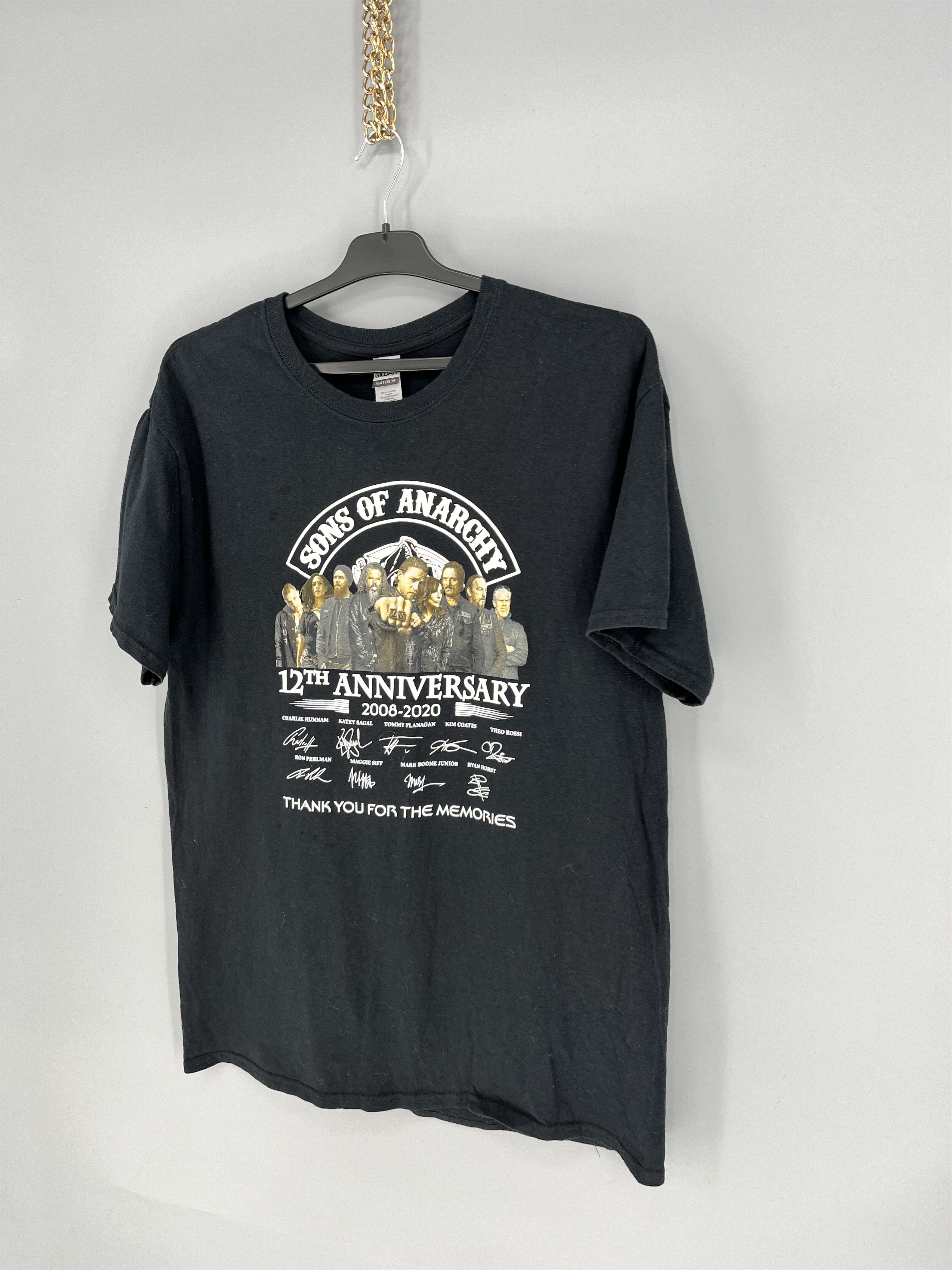 Band Tees SONG OF ANARCHY 13th 2008-2020 THANK YOU FOR THE MEMORIES Size US L / EU 52-54 / 3 - 3 Thumbnail