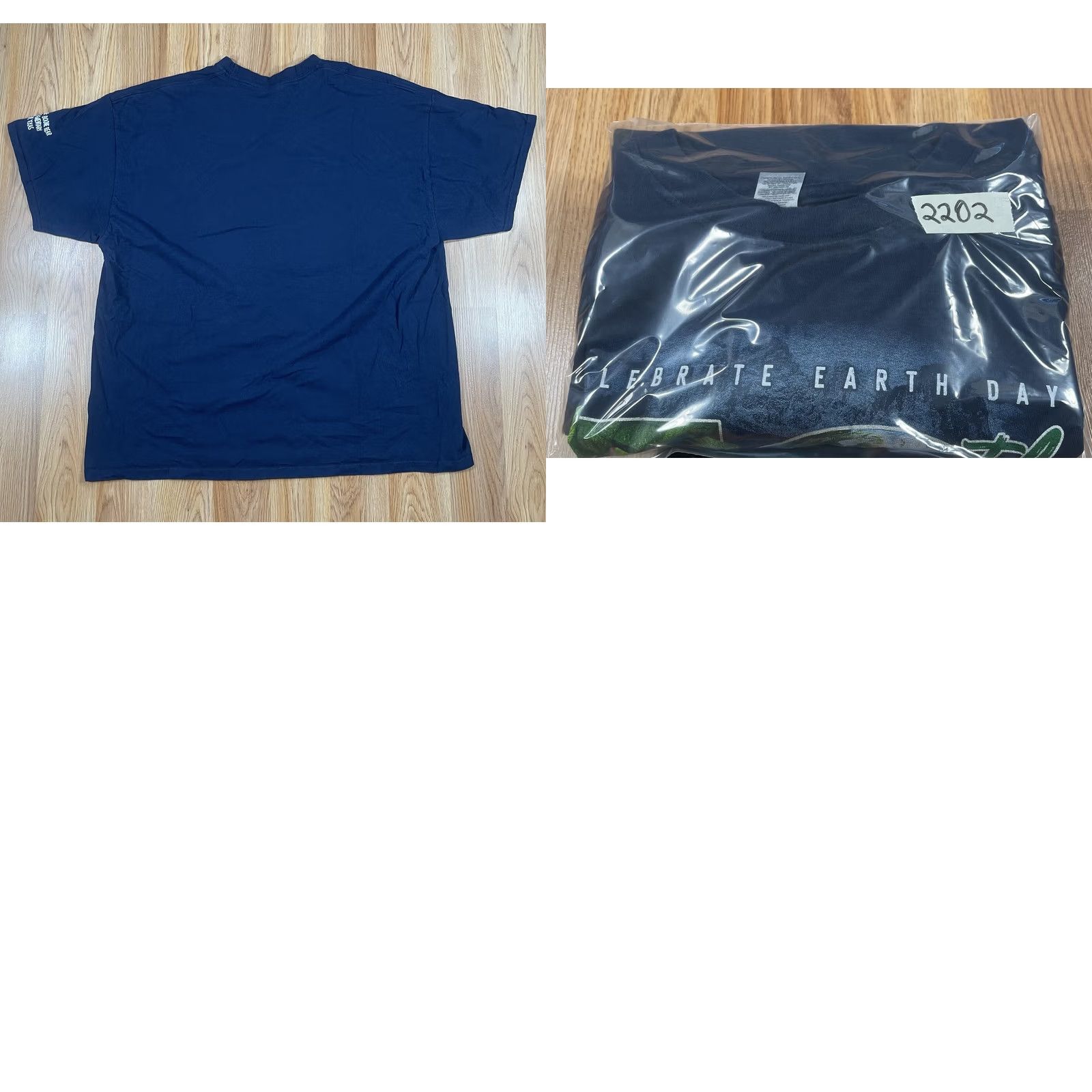 Gildan Gildan Graphics T-Shirt Adults 2XL Blue Heavy Cotton 50th Earth Day Celebration T-Shirt Adults 2XL Blue Graphic Print Logo Size US XXL / EU 58 / 5 - 9 Thumbnail
