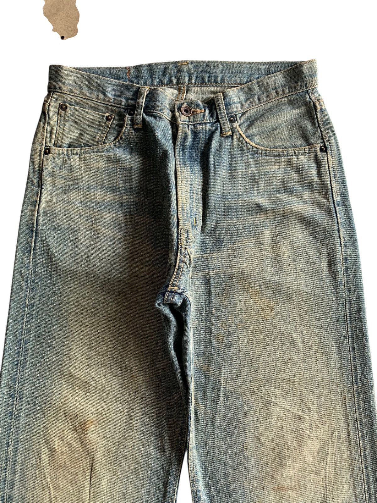 Edwin VINTAGE EDWIN SELVEDGE 505Z FADED&RUSTY DISTRESSED DENIM Size US 30 / EU 46 - 6 Thumbnail