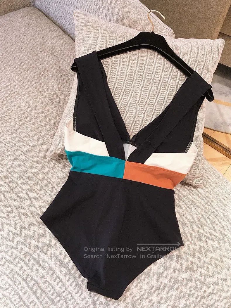 Hermes Hermes Color-Blocked One-Piece Swimsuit Size XS / US 0-2 / IT 36-38 - 2 Thumbnail