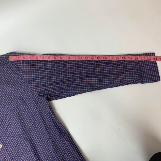 Tommy Bahama Tommy Bahama Checked Button Up Casual Shirt Mens Size L Blue Orange Size US L / EU 52-54 / 3 - 6 Thumbnail