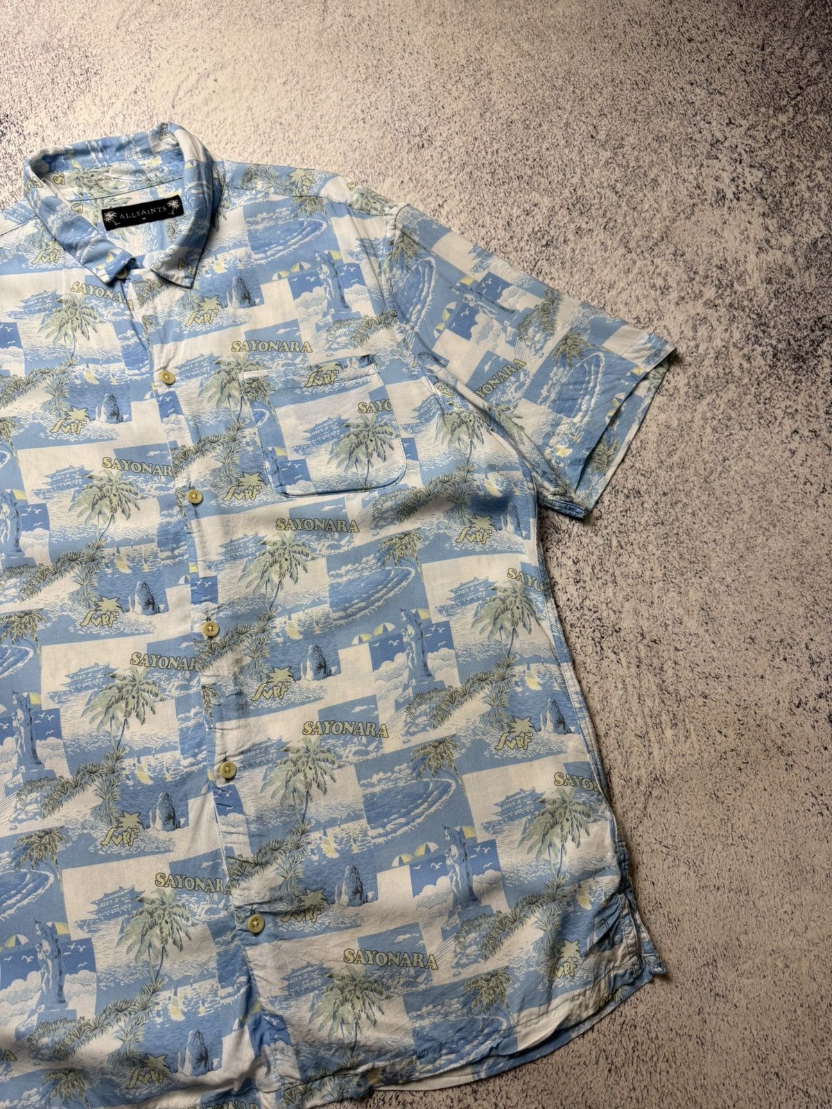 Allsaints Vintage Allsaints Viscose Y2K Hawaii Shirt Size US M / EU 48-50 / 2 - 4 Thumbnail