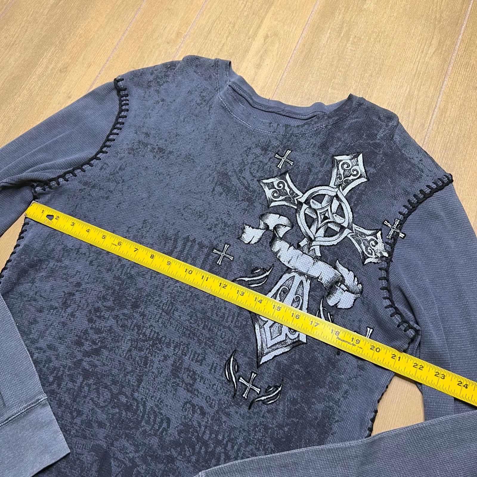 Raw State Raw State Premium Thermal Shirt Cross Y2K Long Sleeve XL Size US XL / EU 56 / 4 - 8 Thumbnail