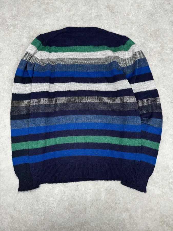 Daniele Alessandrini Daniele Alessandrini Multicolor Striped Navy Wool Sweater Size M / US 6-8 / IT 42-44 - 4 Thumbnail