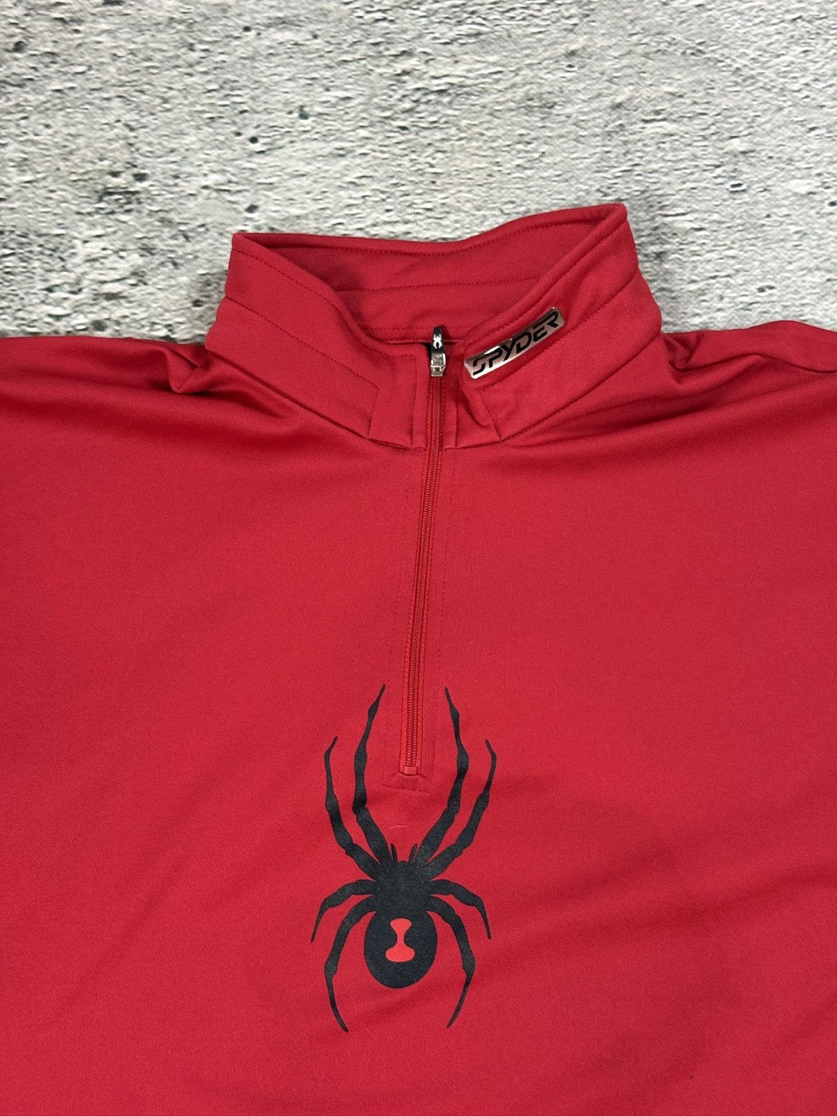 Spyder Spyder long sleeve red half zip sweatshirt motocross running Size US XL / EU 56 / 4 - 3 Thumbnail