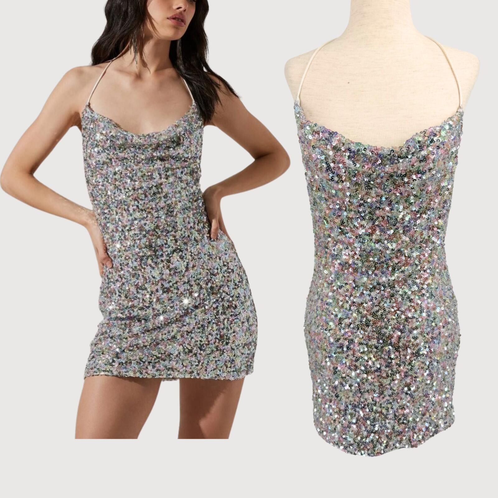 Other Revolve ASTR The Label Kendra Sequin Mini Dress S Size S / US 4 / IT 40 - 1 Thumbnail