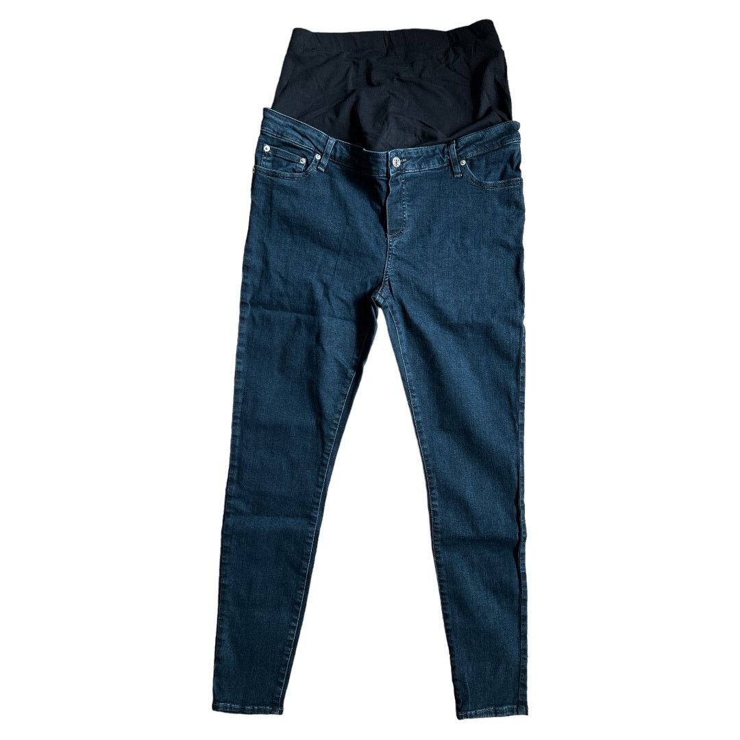 Asos Asos Design Blue Black Maternity Ultimate Skinny Jeans, US8 Size 30" / US 8 / IT 44 - 1 Thumbnail